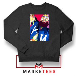 Nipsey Hussle Art Illustration Black Sweatshirt