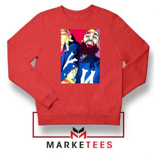 Nipsey Hussle Art Illustration Red Sweatshirt