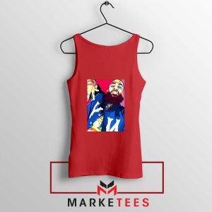 Nipsey Hussle Art Illustration Red Tank Top