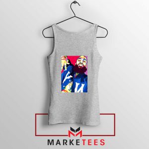 Nipsey Hussle Art Illustration Sport Grey Tank Top