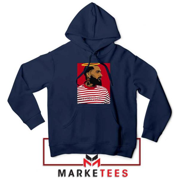 Nipsey Hussle RIP Rapper Navy Blue Hoodie