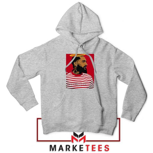 Nipsey Hussle RIP Rapper Sport Grey Hoodie