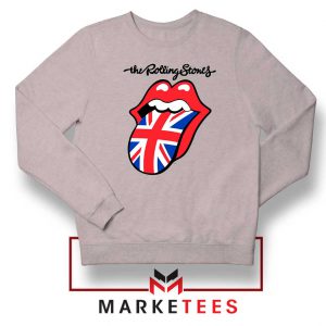 Rolling Stones Band UK Tongue Grey Sweatshirt