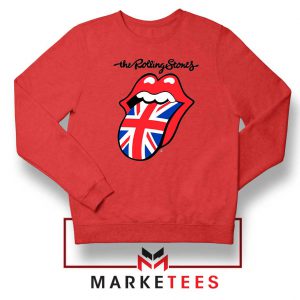 Rolling Stones Band UK Tongue Red Sweatshirt