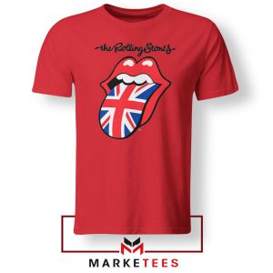 Rolling Stones Band UK Tongue Red Tshirt