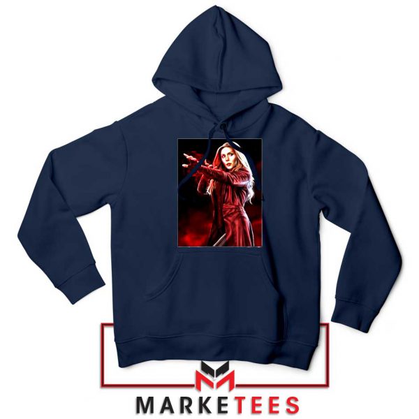 Scarlet Witch Kinder Marvel New Navy Blue Hoodie