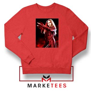 Scarlet Witch Kinder Marvel Red Sweatshirt