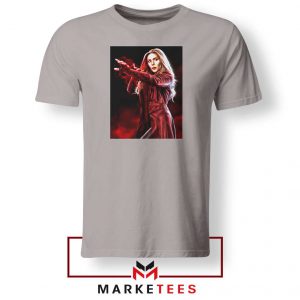 Scarlet Witch Kinder Superhero Sport Grey Tshirt