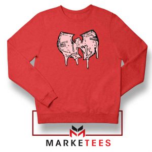 Shop Wuu Hiphop Music Cheap Red Sweatshirt