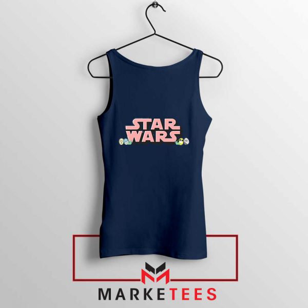 Star Wars Easter Chest Logo Navy Blue Tank Top