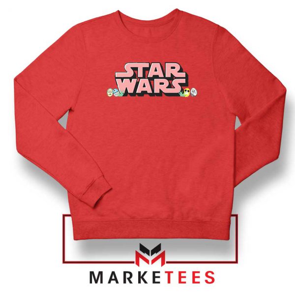 Star Wars Easter Chest Logo Red Sweatshirt