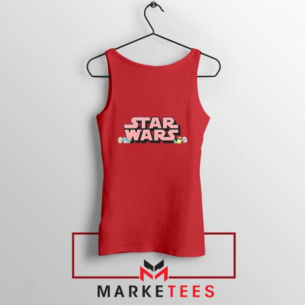 Star Wars Easter Chest Logo Red Tank Top