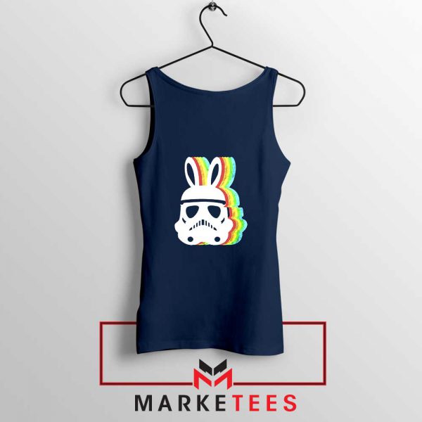 Stormtrooper Easter Ears Cheap NAvy Blue Tank Top