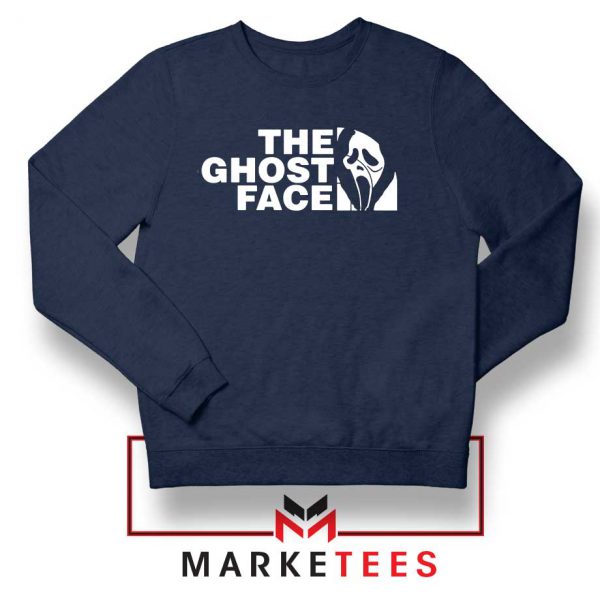 The Ghost Face Halloween Best Navy Blue Sweatshirt
