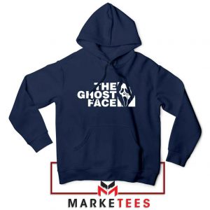 The Ghost Face Halloween Cheap Navy Blue Hoodie