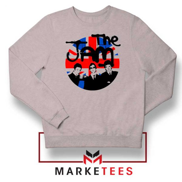 Union Jack Circle The Jam New Grey Sweatshirt