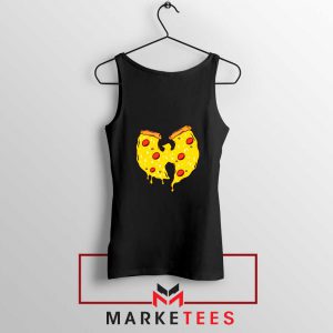 Wu Tang Pizza Funny Hip Hop Black Tank Top