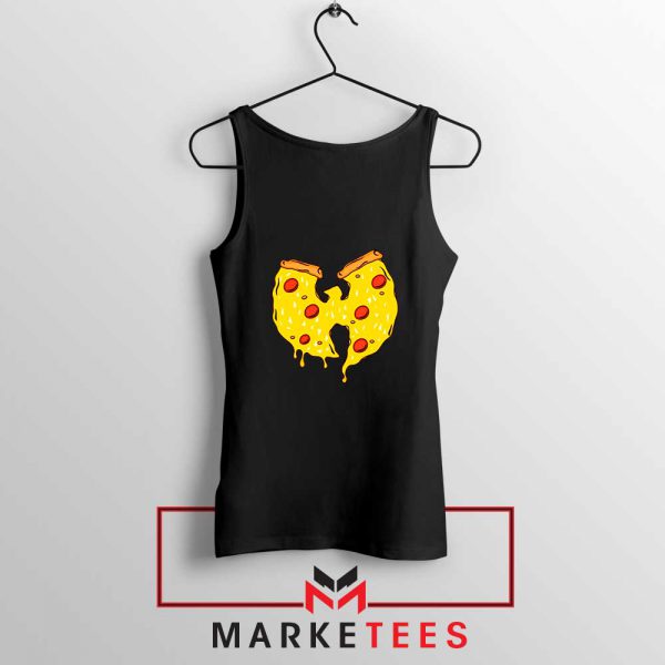 Wu Tang Pizza Funny Hip Hop Black Tank Top