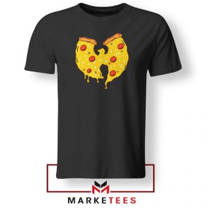 Wu Tang Pizza Funny Hip Hop Black Tshirt