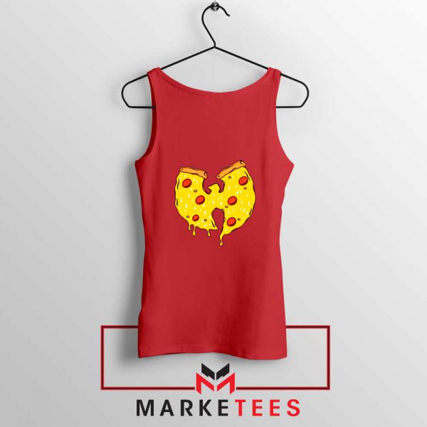 Wu Tang Pizza Funny Hip Hop Red Tank Top