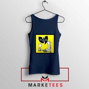 Wutang Cartoon Comic Strip Navy Blue Tank Top