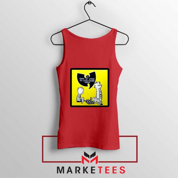 Wutang Cartoon Comic Strip Red Tank Top