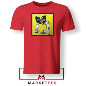 Wutang Cartoon Comic Strip Red Tshirt