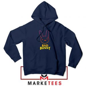 Bad Bunny Hip Hop Rabbit Navy Blue Hoodie