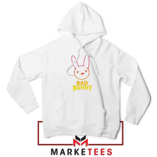 Bad Bunny Hip Hop Rabbit White Hoodie