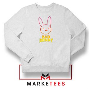 Bad Bunny Hip Hop Rabbit White Sweatshirt