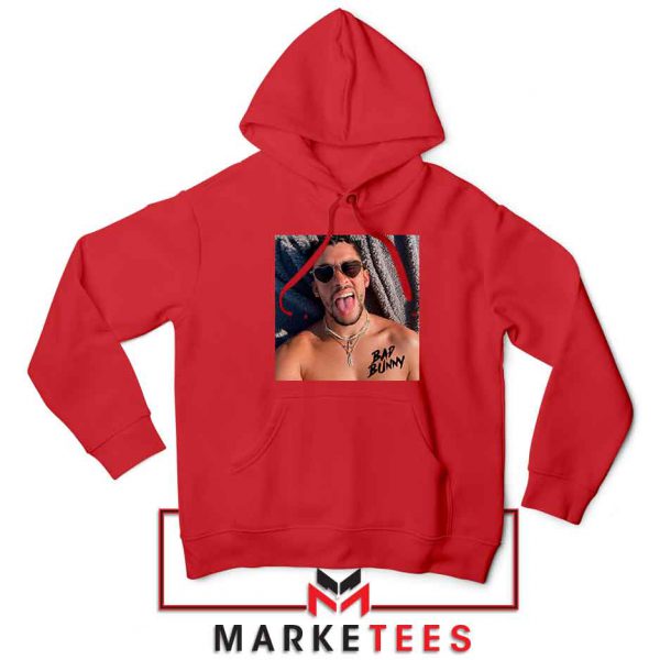 Bad Bunny Musician Reggaeton Red Hoodie