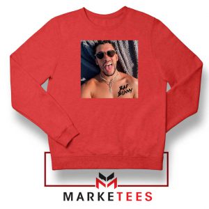 Bad Bunny Musician Reggaeton Red Sweatshirt