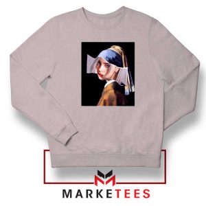 Billie Eilish Art Parody Grey Sweatshirt