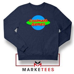 Coolmath Planet Logo Navy Blue Sweatshirt