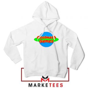 Coolmath Planet Logo White Hoodie