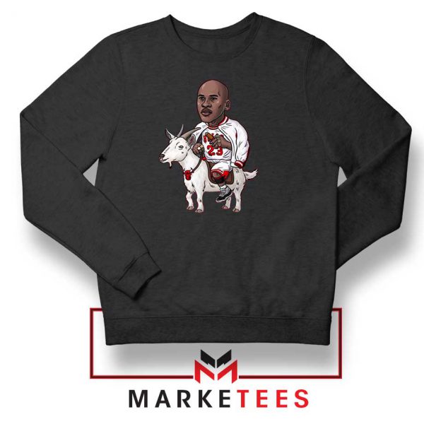 GOAT Jordan Basketball Black Sweatshirt