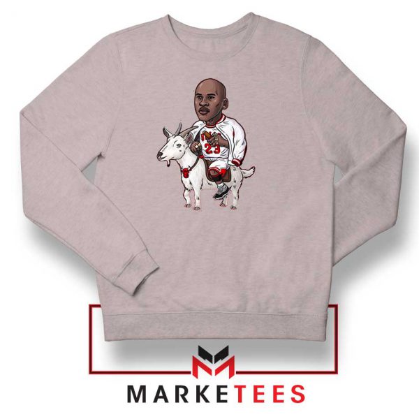 GOAT Jordan Basketball Grey Sweatshirt