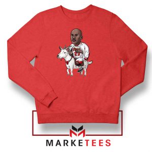 GOAT Jordan Basketball Red Sweatshirt