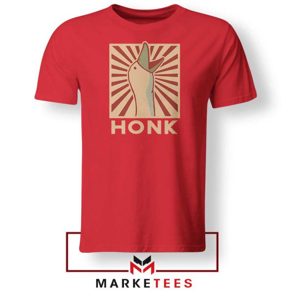 Honk Goose Game Online Red Tshirt