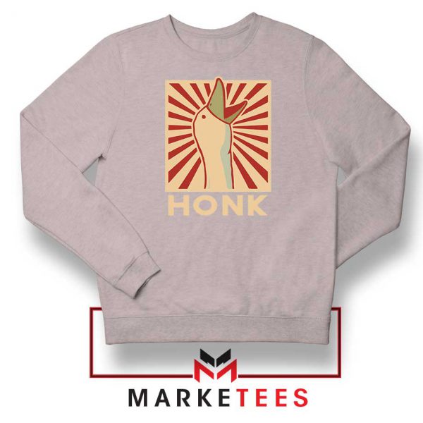 Honk Goose Game Online Sport Grey Sweatshirt