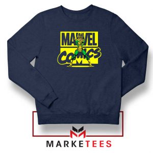 Marvel Comics Loki Superhero Navy Blue Sweatshirt