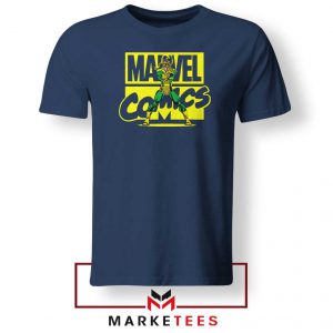 Marvel Comics Loki Superhero Navy Blue Tshirt