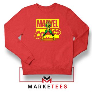 Marvel Comics Loki Superhero Red Sweatshirt