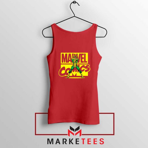 Marvel Comics Loki Superhero Red Tank Top