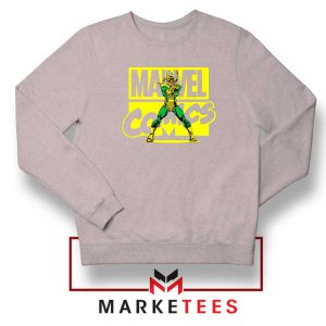 Marvel Comics Loki Superhero Sport Grey Sweatshirt