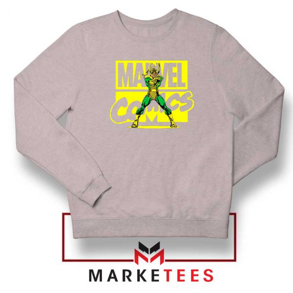 Marvel Comics Loki Superhero Sport Grey Sweatshirt