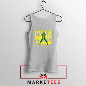 Marvel Comics Loki Superhero Sport Grey Tank Top