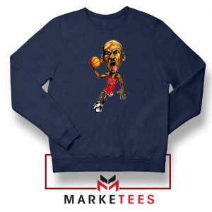 Michael Jordan Caricature NBA Navy Blue Sweatshirt