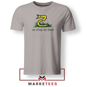 No Step On Snek Patriotic Sport Grey Tshirt