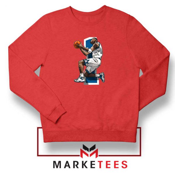 Penny Hardaway Basketball Red Sweatshirt